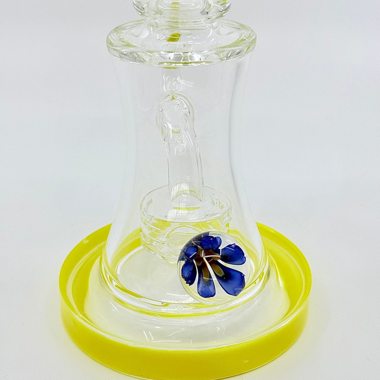 New 8.5 inch Flower Face Crystal glass Dab Rig