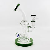 New 8.5 inch Flower Face Crystal glass Dab Rig