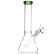 Clear Glass 9mm Thick Color Head One-Tone Beaker Bong 14 inch - SmokeMEGA