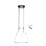 Clear Glass 9mm Thick Color Head One-Tone Beaker Bong 14 inch - SmokeMEGA