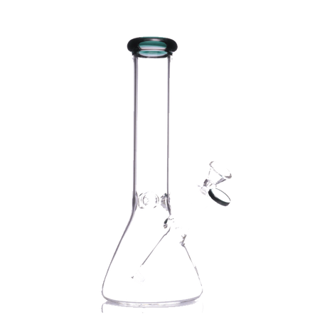 Clear Glass 9mm Thick Color Head One-Tone Beaker Bong 14 inch - SmokeMEGA