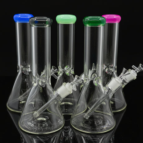 Color Mouth 12” Heavy Duty Ice Becker Bong - Ultimate Smoking Experience