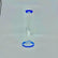 Crystal clear 9 inch Straight Water Bong With Color Mouth And Base - SmokeMEGA