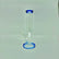 Crystal clear 9 inch Straight Water Bong With Color Mouth And Base - SmokeMEGA