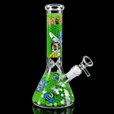 10 Inch Glow In The Dark Cartoon Beaker Bong | SmokeMEGA