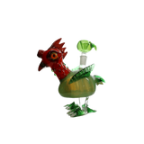 Dab Rig | 6" Red Chicken Glass Handmade Water Pipe