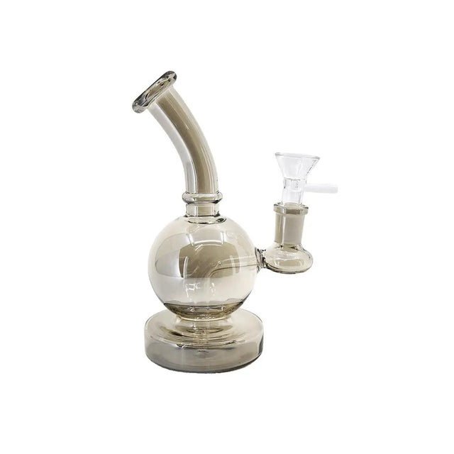 6" metallic mini dab rig with unique design and efficient vapor cooling.