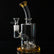 Showerhead Percolator Dab Rig 7" with Glass Bubbler on Wooden Table
