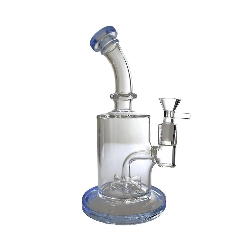 DAB RIG | Glass Bubbler with Showerhead Percolator Dab Rig 7"