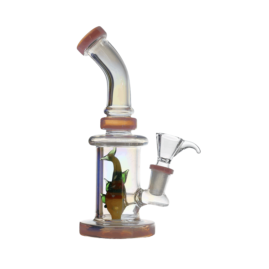 Dab Rig 8" Fish Insert Bent Dab Rig