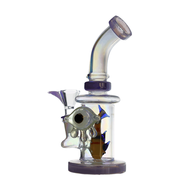 Dab Rig | 8" Fish Insert Bent Dab Rig