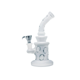 Dab Rig | 8" Frosted White Dab Rig