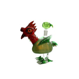 Dab Rig | 6" Red Chicken Glass Handmade Water Pipe