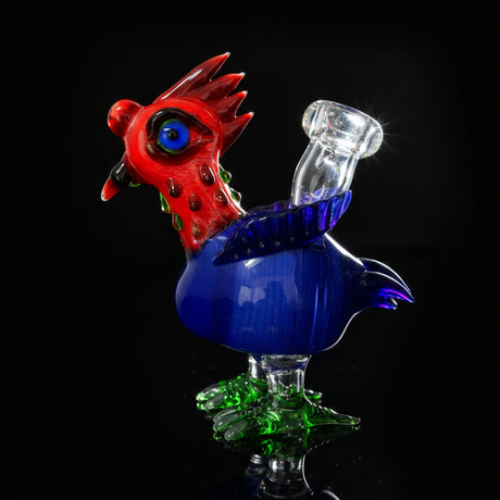Dab Rig | 6" Red Chicken Glass Handmade Water Pipe