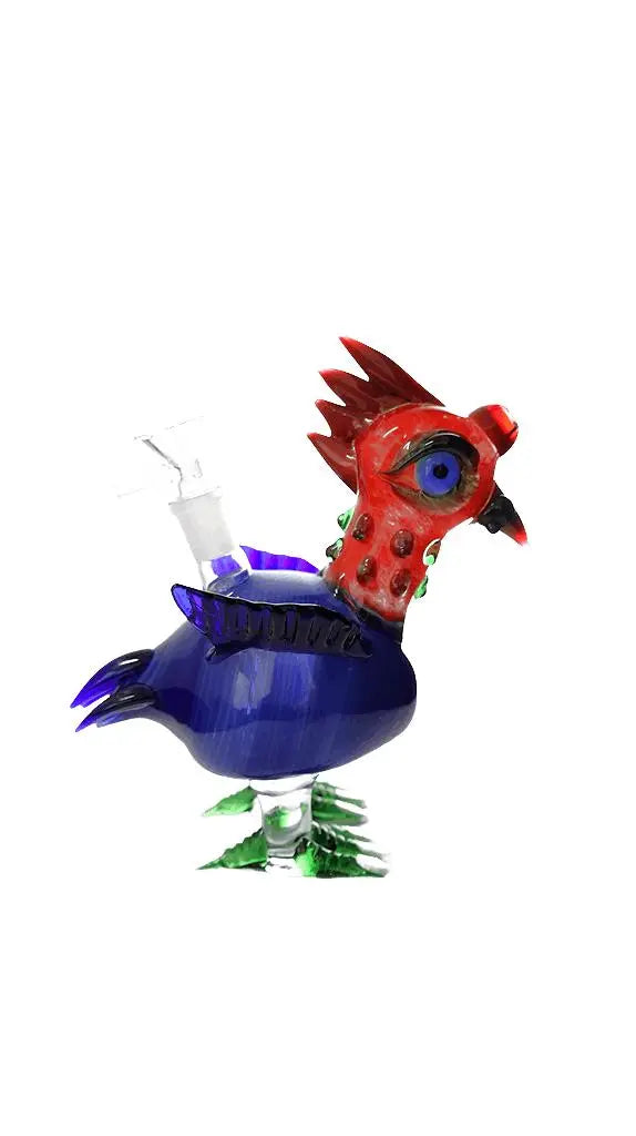 Dab Rig | 6" Red Chicken Glass Handmade Water Pipe