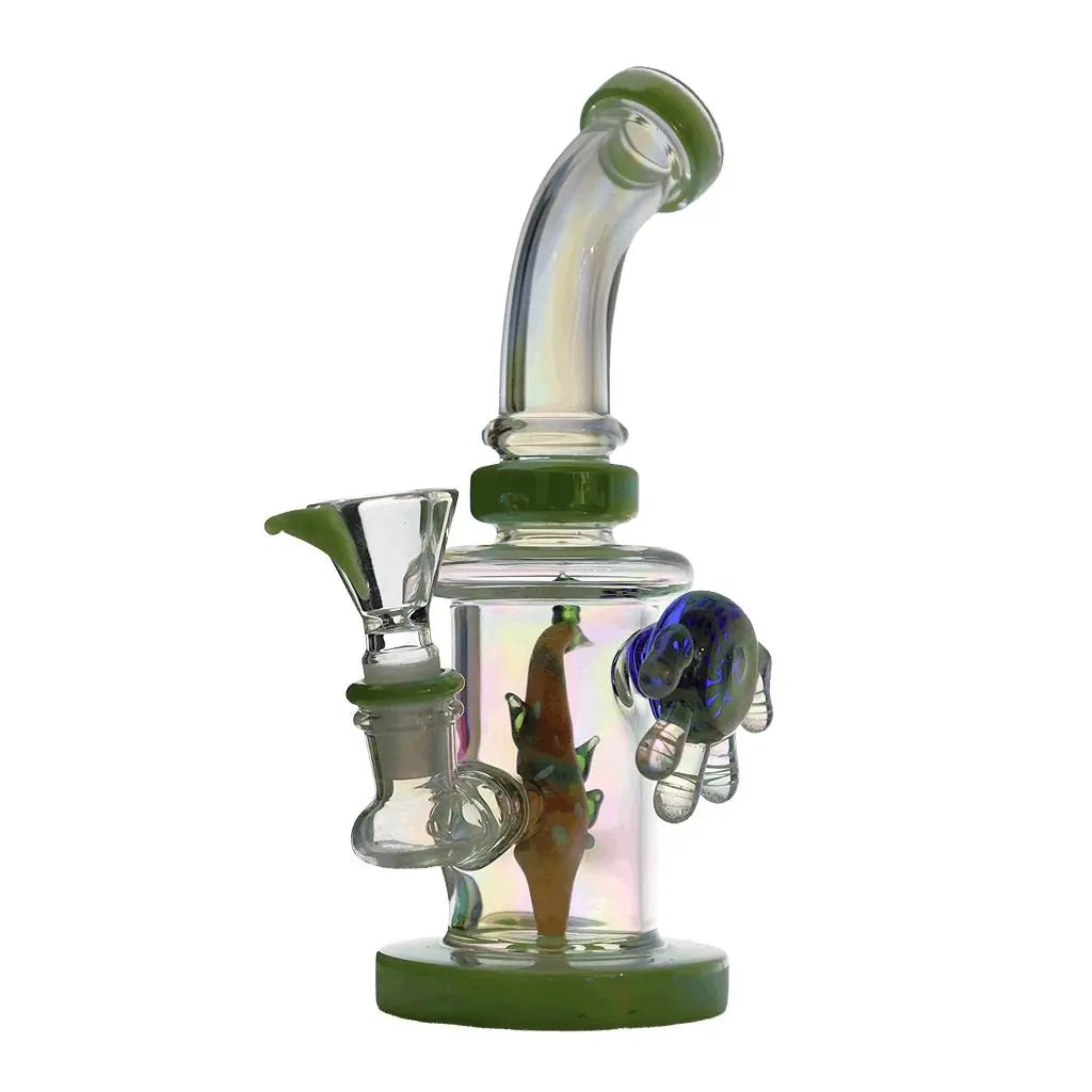 Dab Rig |  7" Metallic Fish Perc Bent