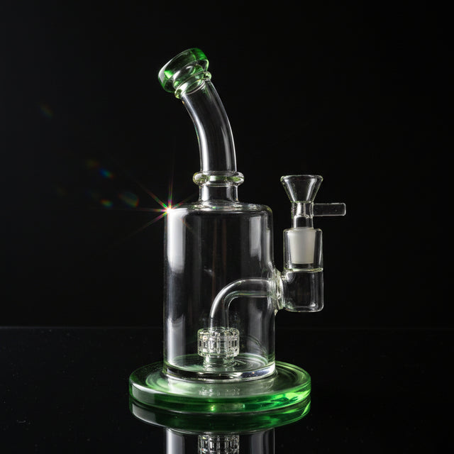 Dab Rig | 8 Inch Showerhead Bent Neck - SmokeMEGA