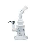 Dab Rig | 8" Frosted White Dab Rig