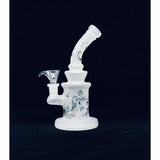 Dab Rig | 8" Frosted White Dab Rig