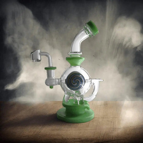 Dab Rig | Bent Neck Lollipop Ball Insert Perc Dab Rig 8.5"