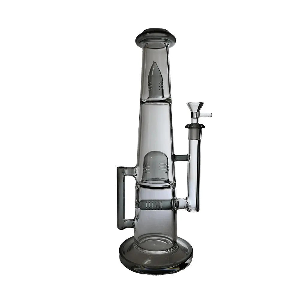 Dab Rig | Double Showerhead Inline Straight 13"