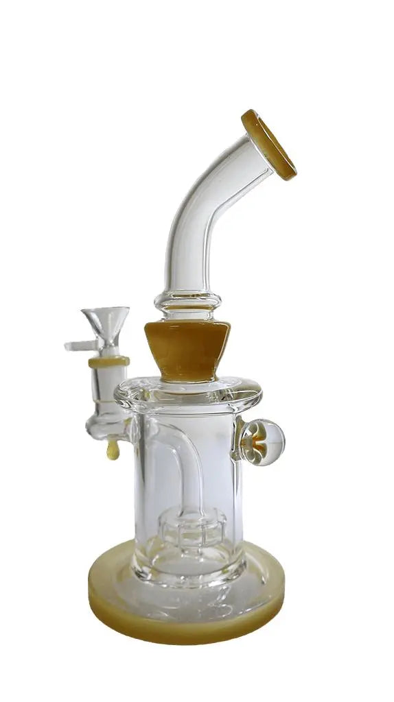 Dab Rig | Marble Thick Perc Water Pipe 9"