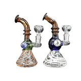 8" Color Art Locket Dab Rigs with handcrafted designs, showcasing a unique locket style.