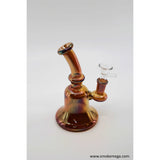 6-inch metallic dab rig with premium borosilicate glass design for smooth dabbing experience.