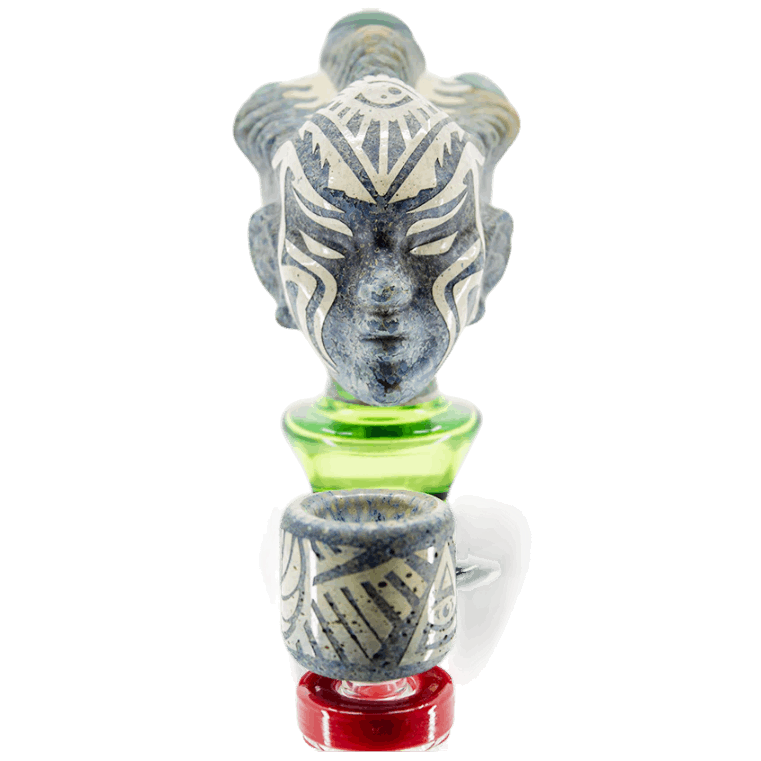 Deep Sandblasted Alien Head Dab Rig