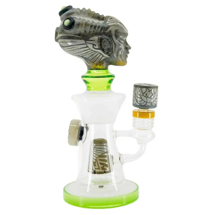 Deep Sandblasted Alien Head Dab Rig