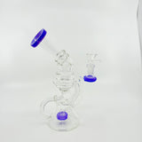 Glass art Dab Rig- Side carve style