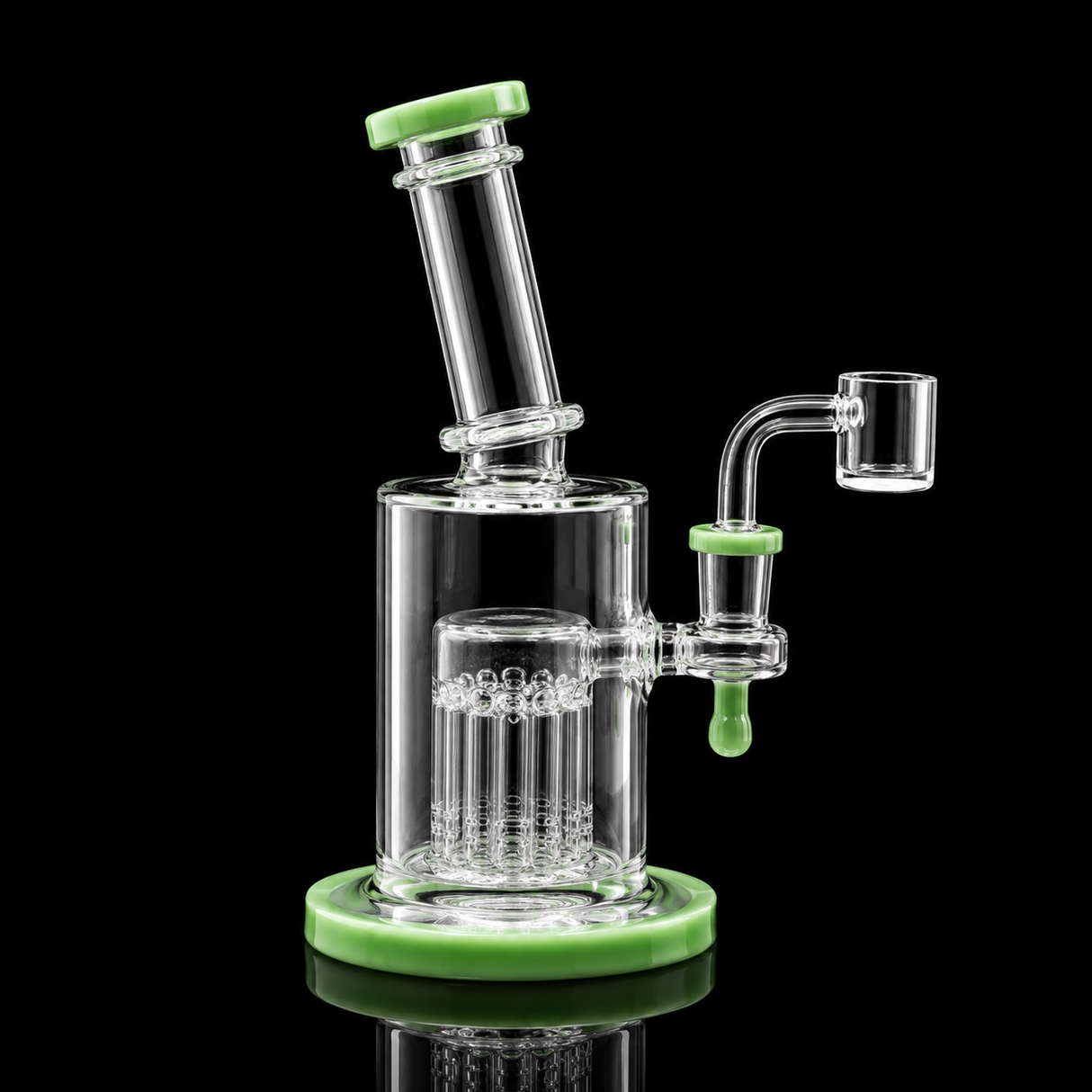 8” Matrix Perc Glass Dab Rig