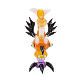 Eagle-shaped design water pipe with intricate details and vibrant colors.