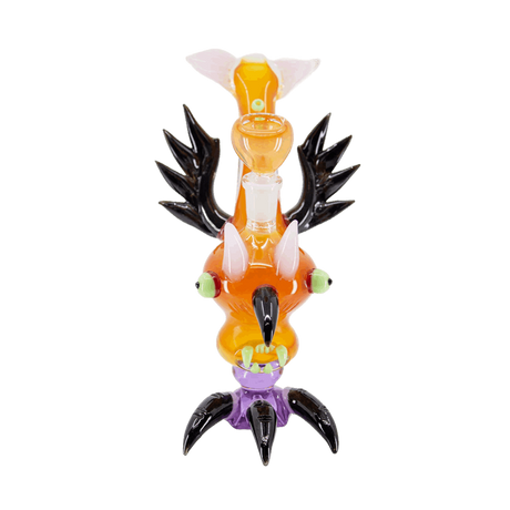 Eagle-shaped design water pipe with intricate details and vibrant colors.