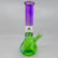 Electroplated Hexagon Base 10" Glass Bong - Vibrant Assorted Colors