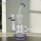 Cute Inline recycle Dab Rig with inline percolator and recycling design.