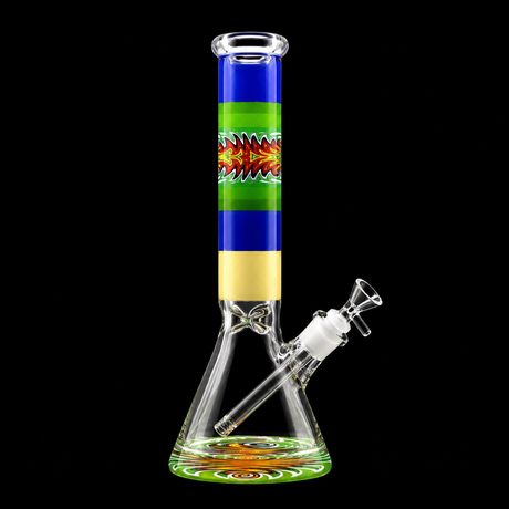 16 INCH 9MM Thick Wig Wag Beaker Bong