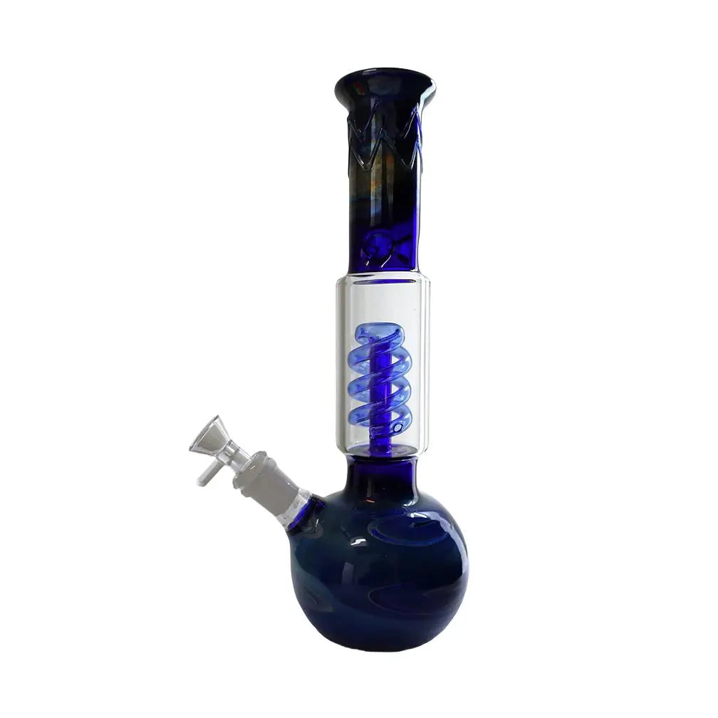 FUMED SPIRAL PERC BEAKER CHEEF GLASS WATER PIPE BONG 11 "