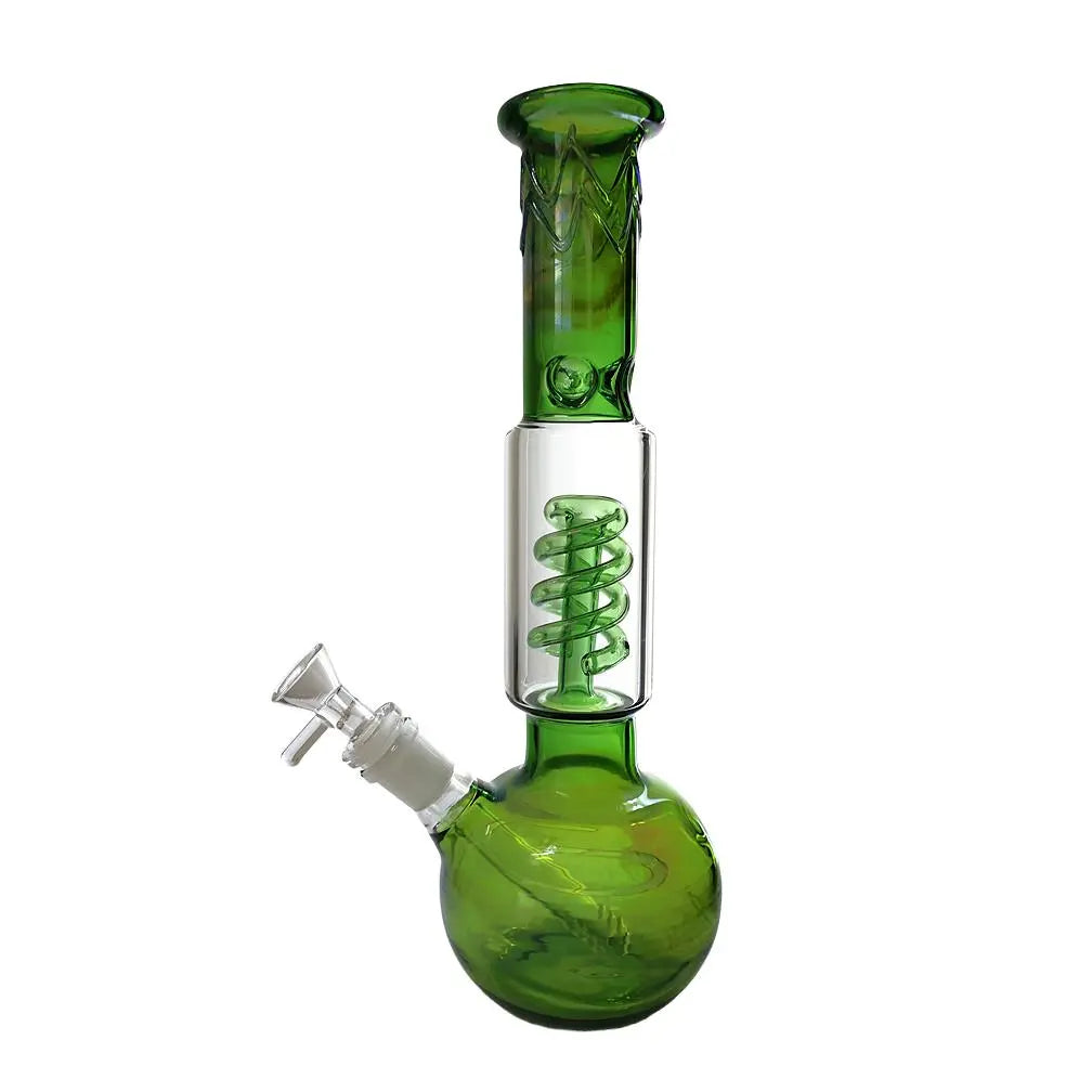 FUMED SPIRAL PERC BEAKER CHEEF GLASS WATER PIPE BONG 11 "