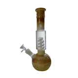 FUMED SPIRAL PERC BEAKER CHEEF GLASS WATER PIPE BONG 11 "