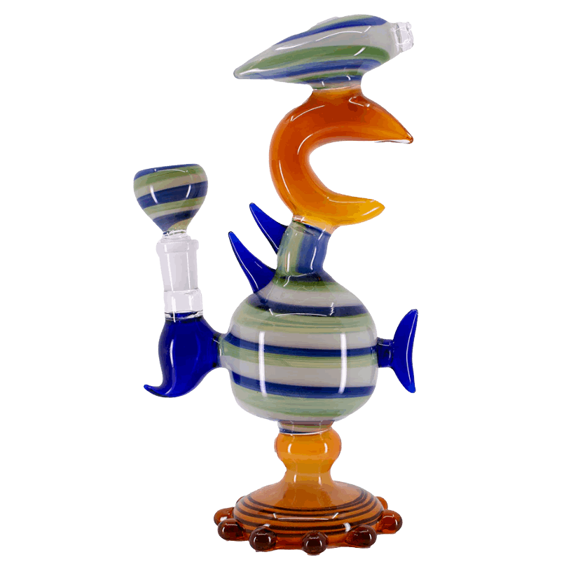 Fish Shape Glass Water Pipe