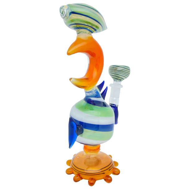 Fish Shape Glass Water Pipe