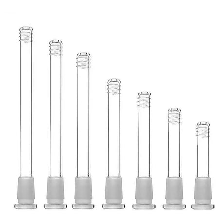 Flush Mount Glass on Glass Downstem Diffuser in various lengths for smooth smoke filtration.