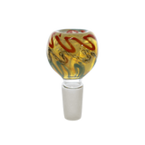 Glass Bowls| 14mm Swirl Striped Frit Bowls