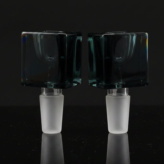 Glass Bowls - Male Ice Cube-shape Heavyweight Glass Bowls - SmokeMEGA