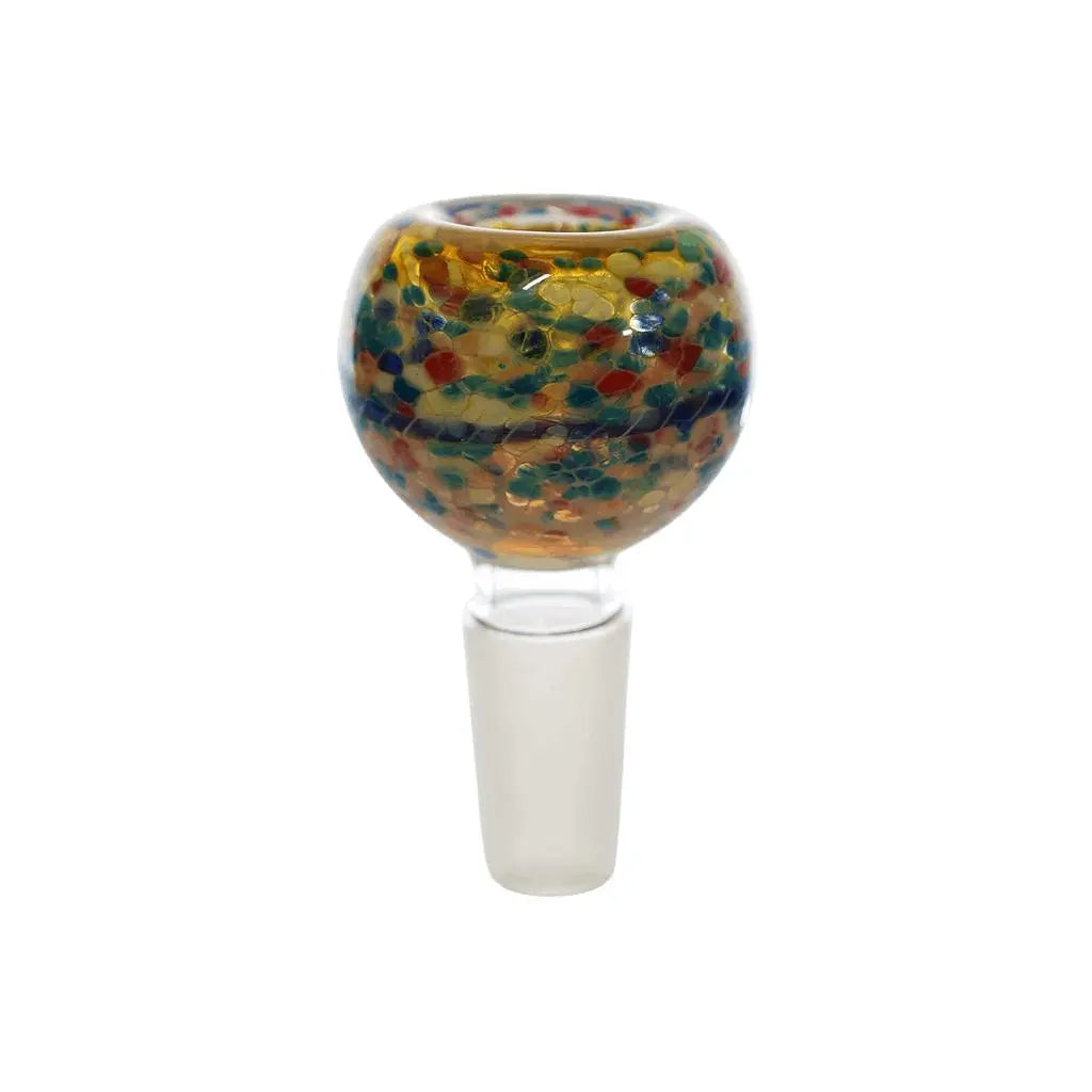 Glass Bowls | 14mm Swirl Striped Frit Bowls