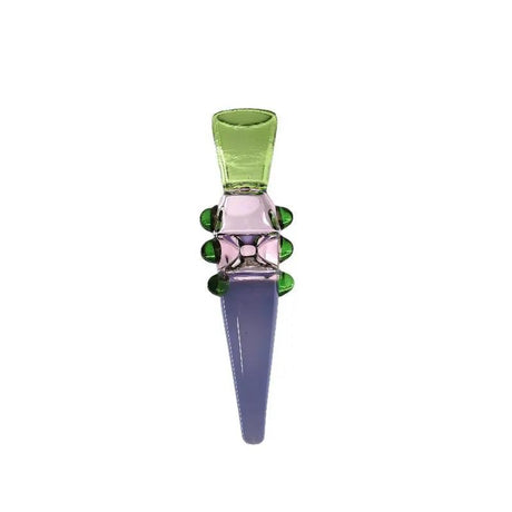 Glass Hand Pipe |  Multi Colored Dot Handmade 5.5"