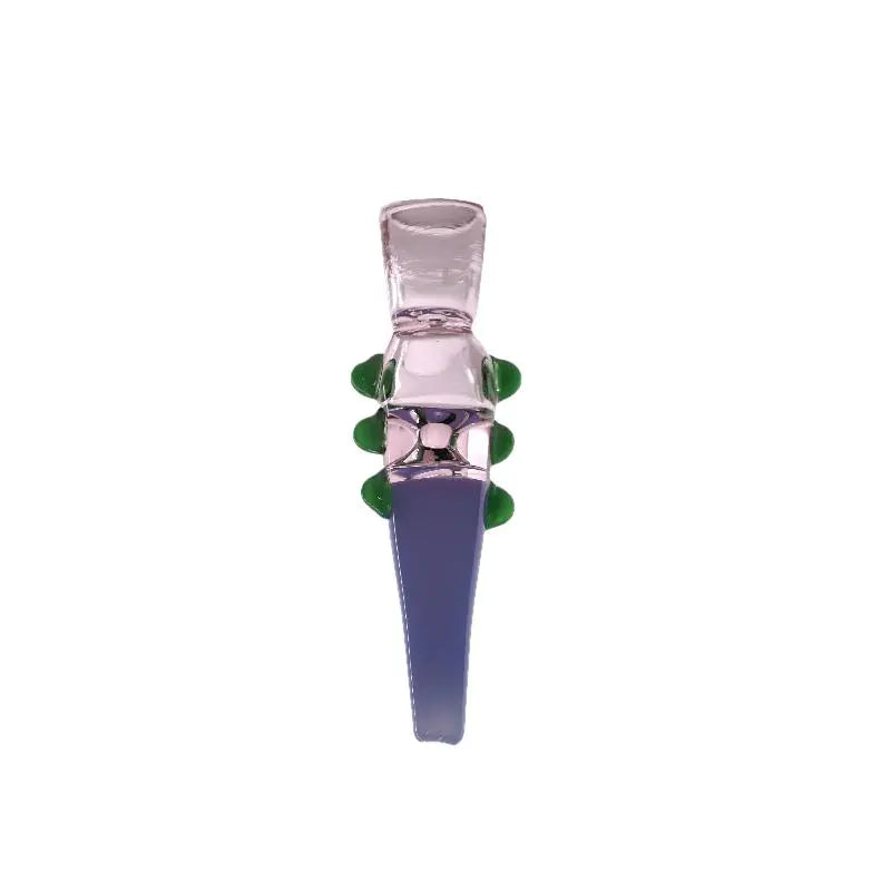 Glass Hand Pipe |  Multi Colored Dot Handmade 5.5"