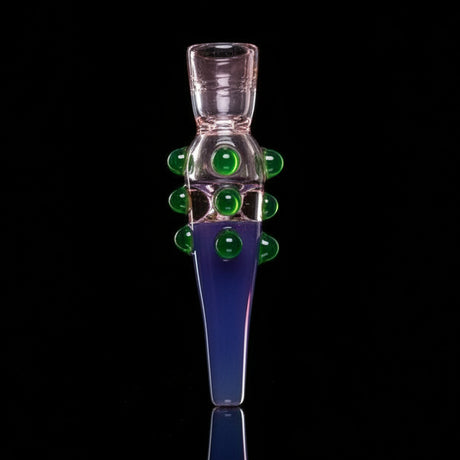 Glass Hand Pipe |  Multi Colored Dot Handmade 5.5"