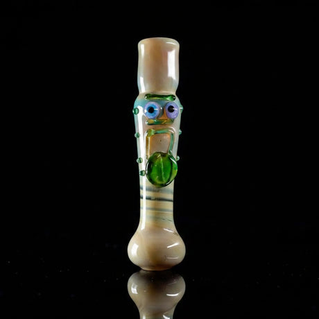 Glass Hand Pipe | R N M Face Handmade 4"